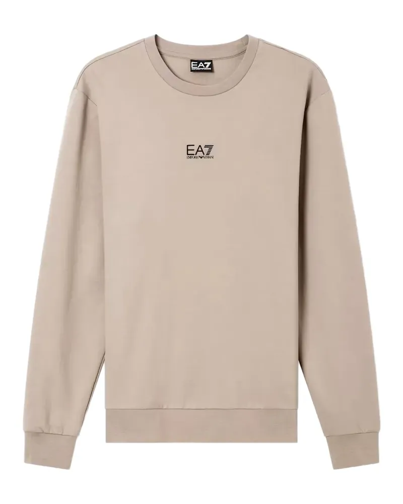 EA7 Sweatshirt mit Logo-Print - Nude Nude