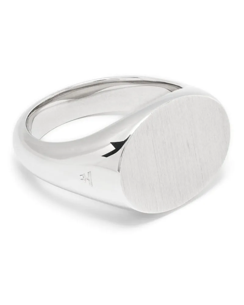 Tom Wood Ivy satin-finish ring Silber