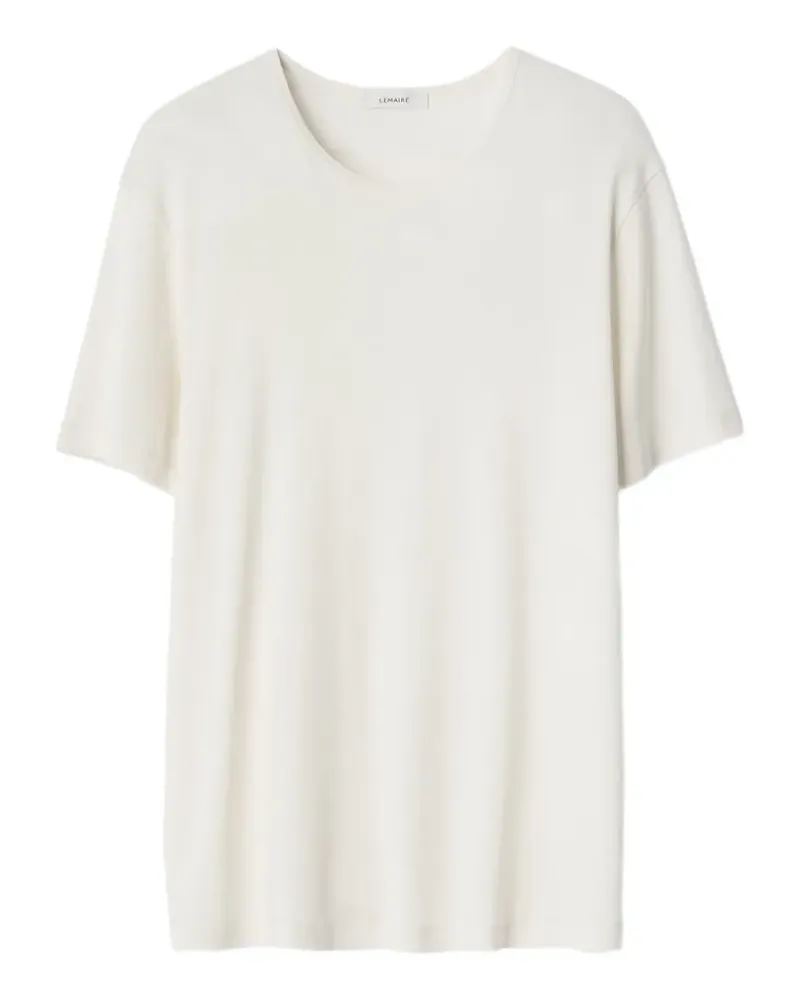 Christophe Lemaire T-Shirt mit rundem Ausschnitt - Weiß Weiß