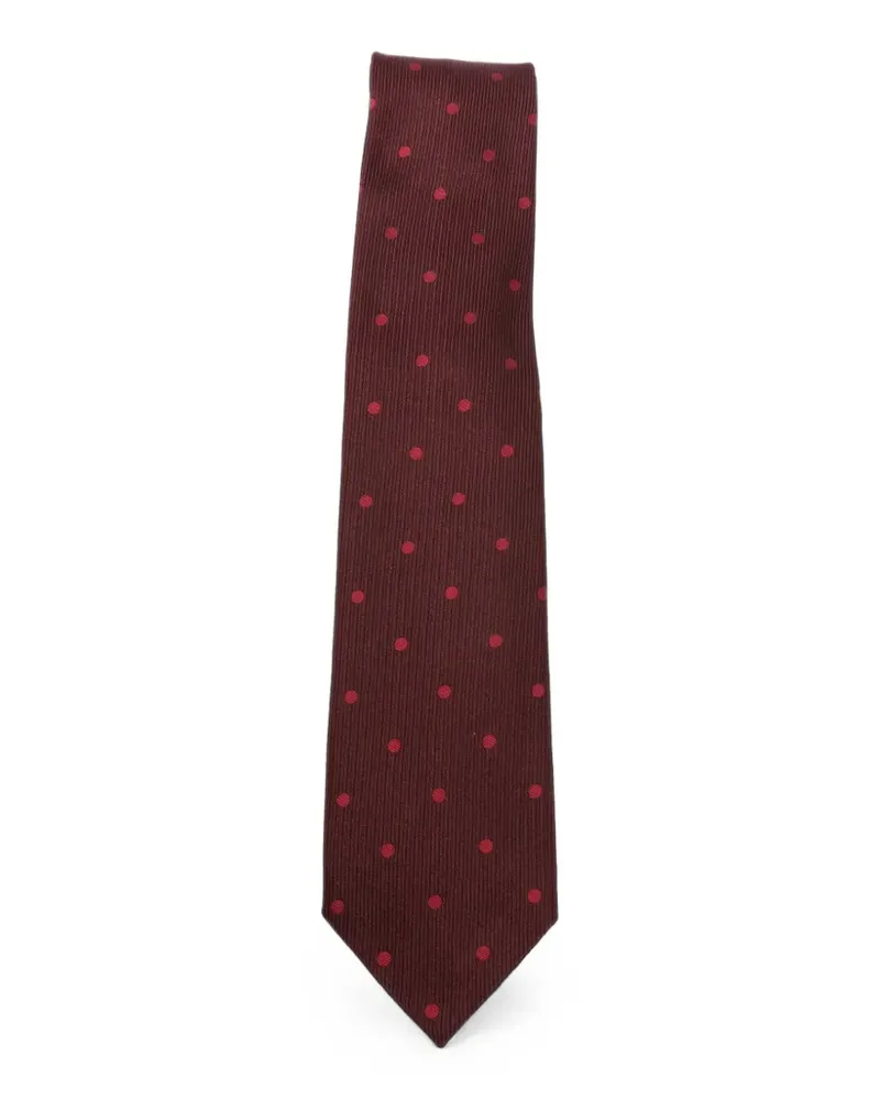 Tom Ford Krawatte mit Polka Dots - Rot Rot