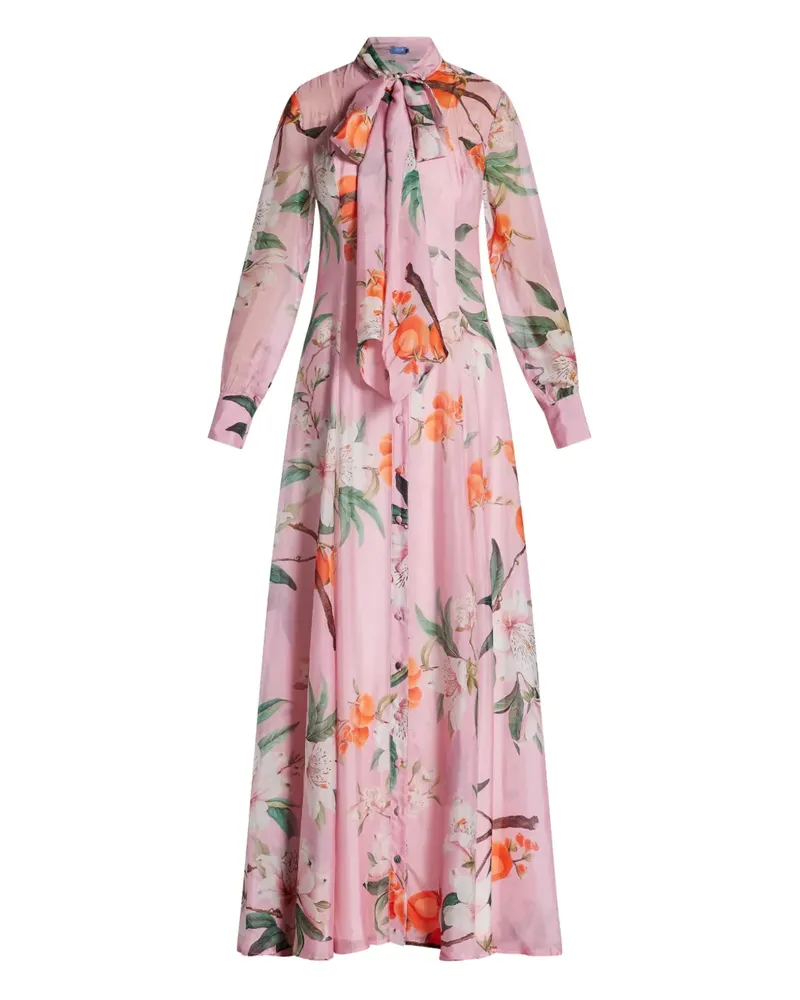 LEO LIN Lilith Kleid mit Blumen-Print - Rosa Rosa