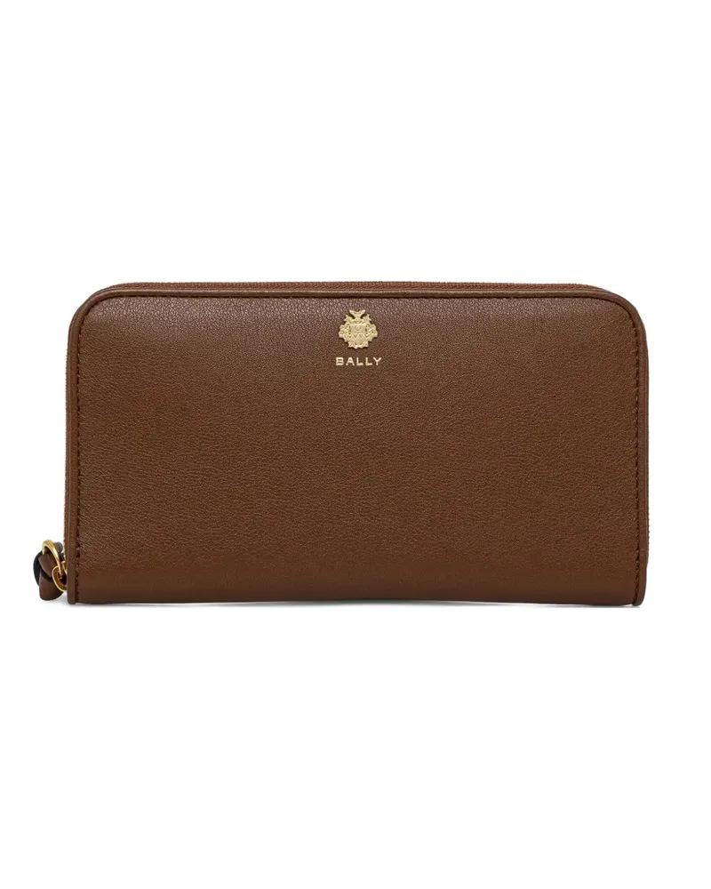 Bally Portemonnaie mit Logo-Detail - Braun Braun