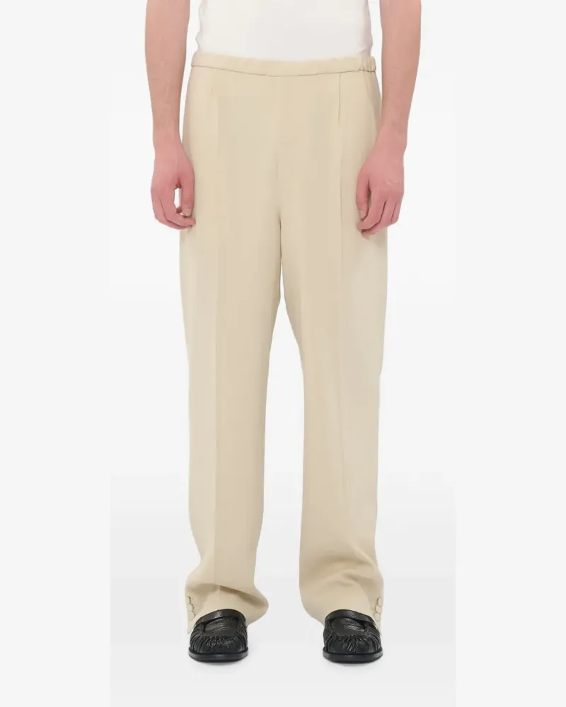Magliano x 247 Panta Boxer pleated button-cuff trousers - Nude Nude