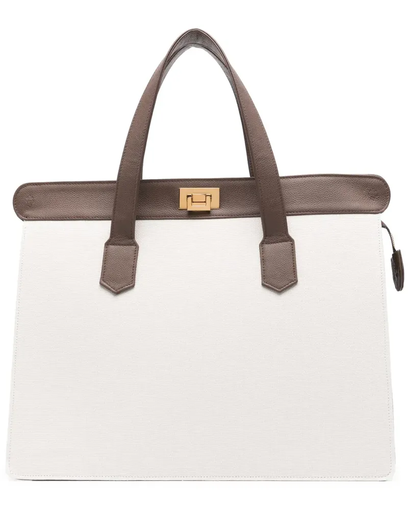Eleventy Tote Bag aus Canvas - Nude Nude