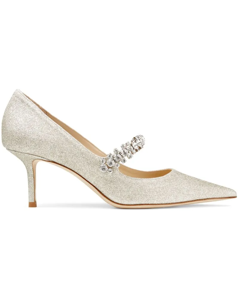 Jimmy Choo Bing Pumps mit Glitter-Effekt 65mm - Gold Gold