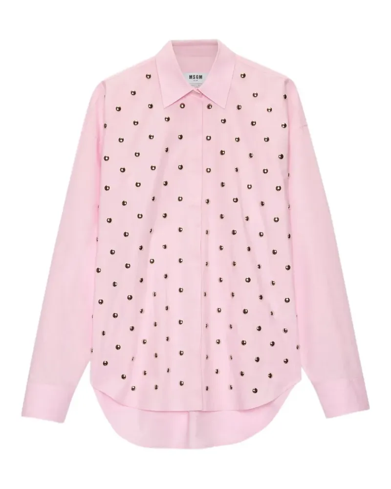 MSGM Verziertes Hemd - Rosa Rosa