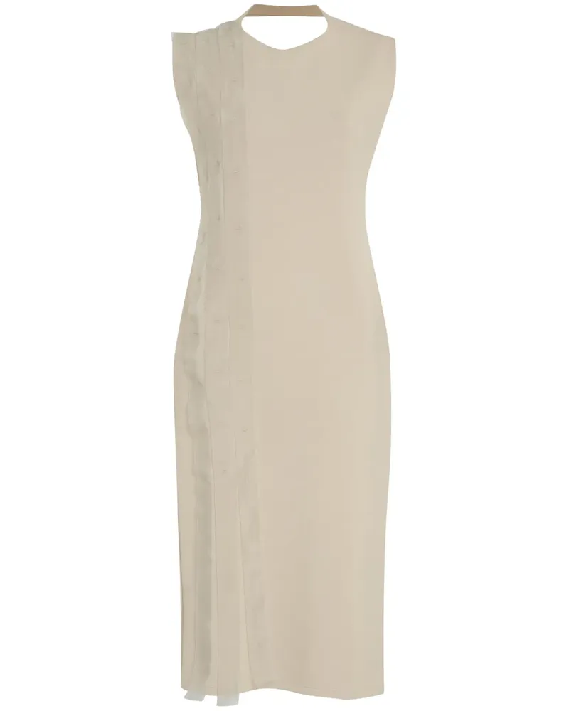 Gloria Coelho Minikleid mit Streifen - Nude Nude