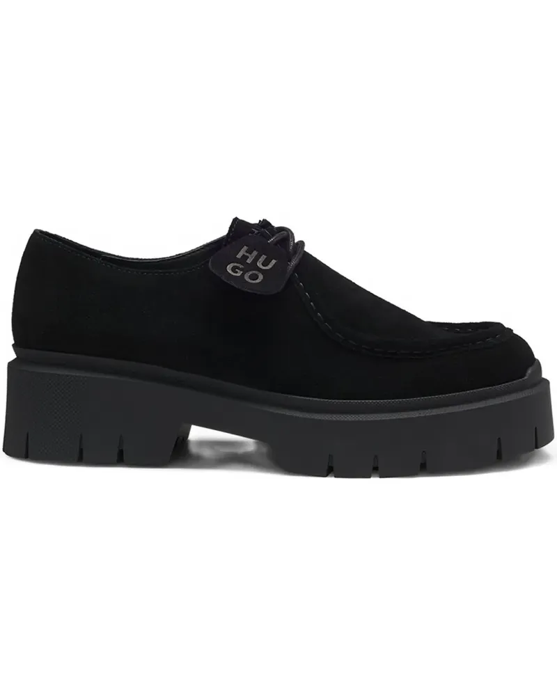 HUGO BOSS Derby-Schuhe mit Plateausohle - Schwarz Schwarz