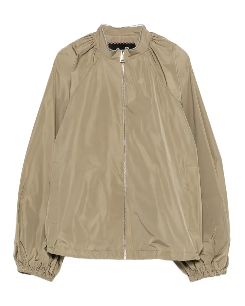 Fabiana Filippi gathered full-zip jacket - Grün Grün