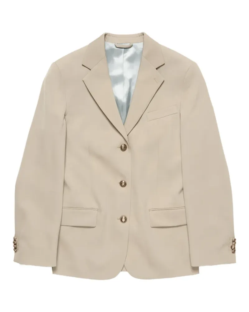 Acne Studios Wollblazer im Layering-Look - Nude Nude