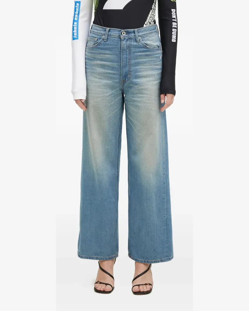 BAPE Jeans mit weitem Bein - Blau Blau