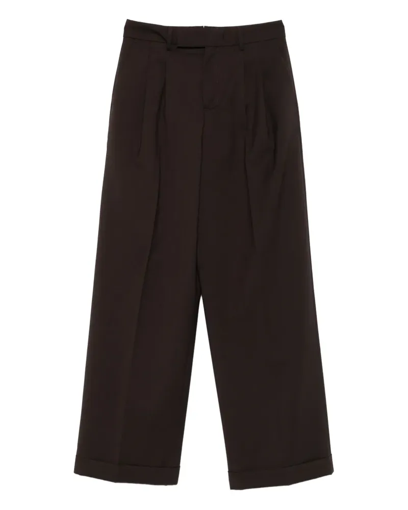 Briglia 1949 Plissierte Hose mit Umschlag - Braun Braun