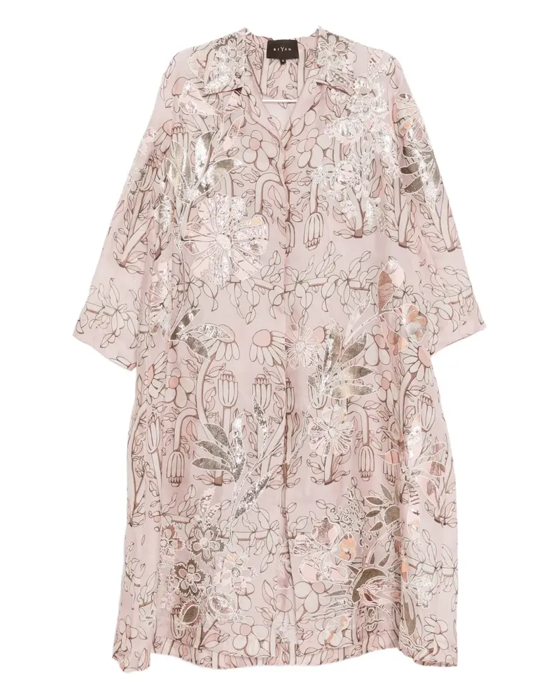 Biyan floral-print coat - Rosa Rosa