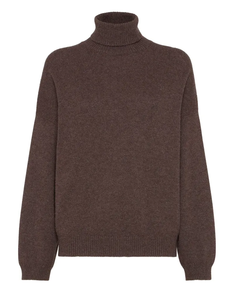 Brunello Cucinelli Rollkragenpullover aus Kaschmir - Braun Braun