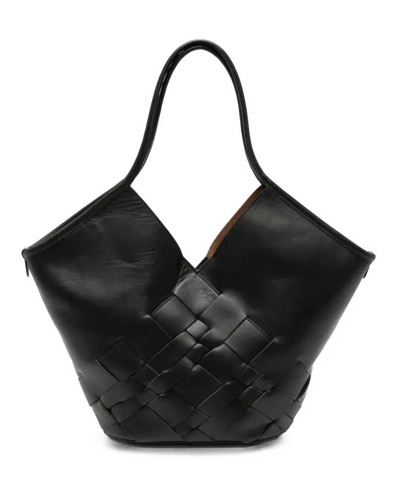 HEREU Coloma leather shoulder bag - Schwarz Schwarz
