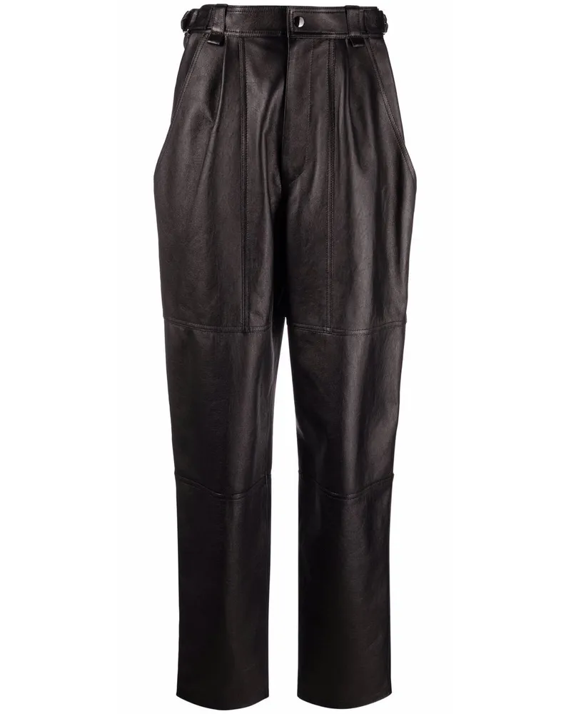 Isabel Marant Gerade Hose - Schwarz Schwarz