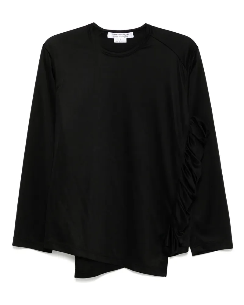 Comme des Garçons Klassisches Langarmshirt - Schwarz Schwarz