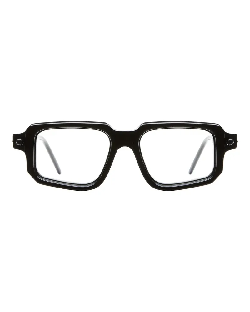 KUBORAUM P23 Brille mit geometrischem Gestell - Schwarz Schwarz