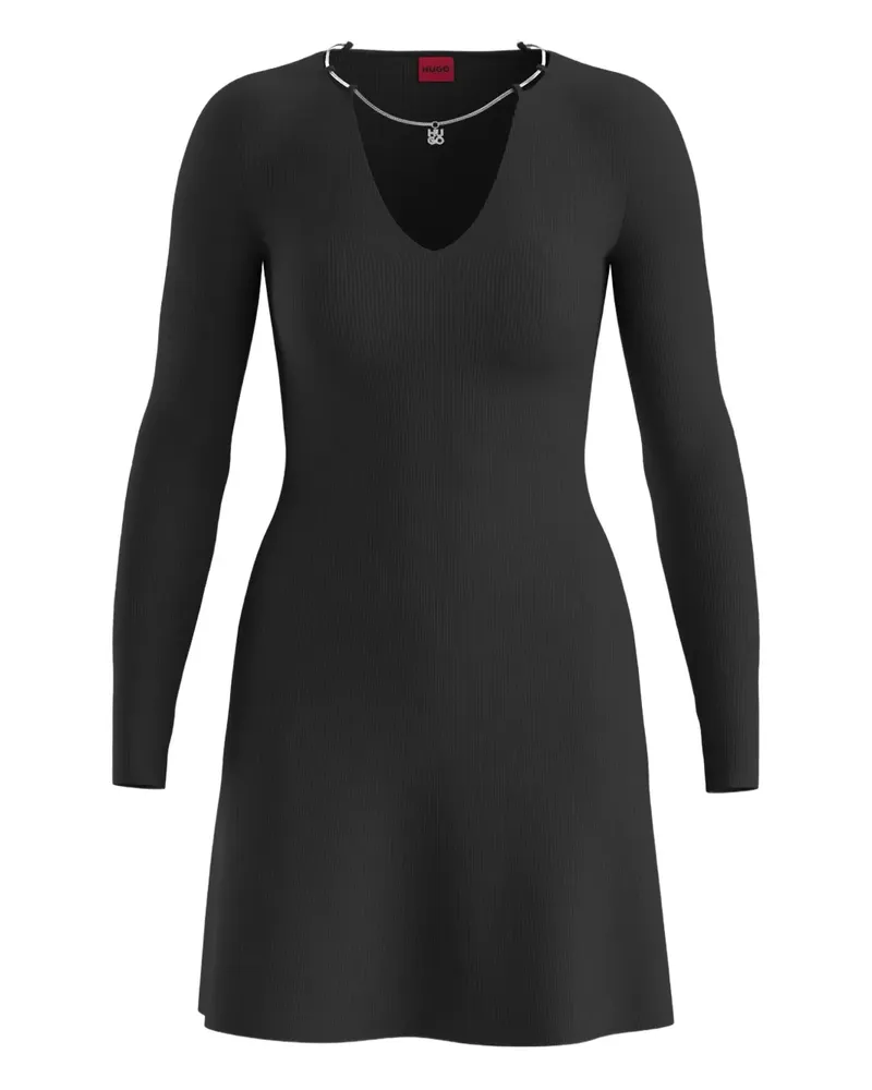 HUGO BOSS Minikleid mit Halskette - Schwarz Schwarz