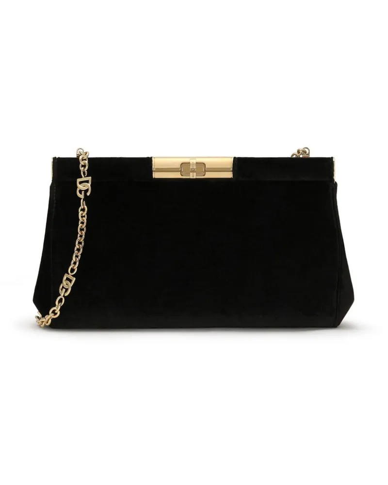 Dolce & Gabbana Mittelgroße Marlene Schultertasche - Schwarz Schwarz