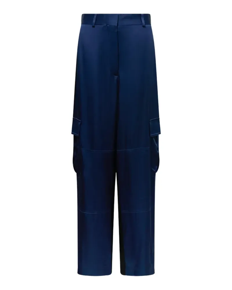 Stella McCartney Envers Hose aus Satin - Schwarz Schwarz