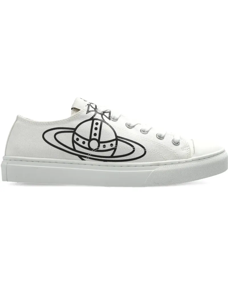 Vivienne Westwood orb-print lace-up pumps - Weiß Weiß
