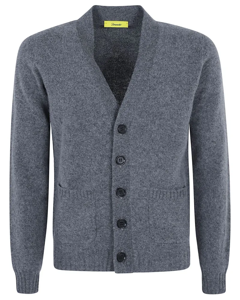 Drumohr  Cardigan mit V-Ausschnitt - Grau Grau