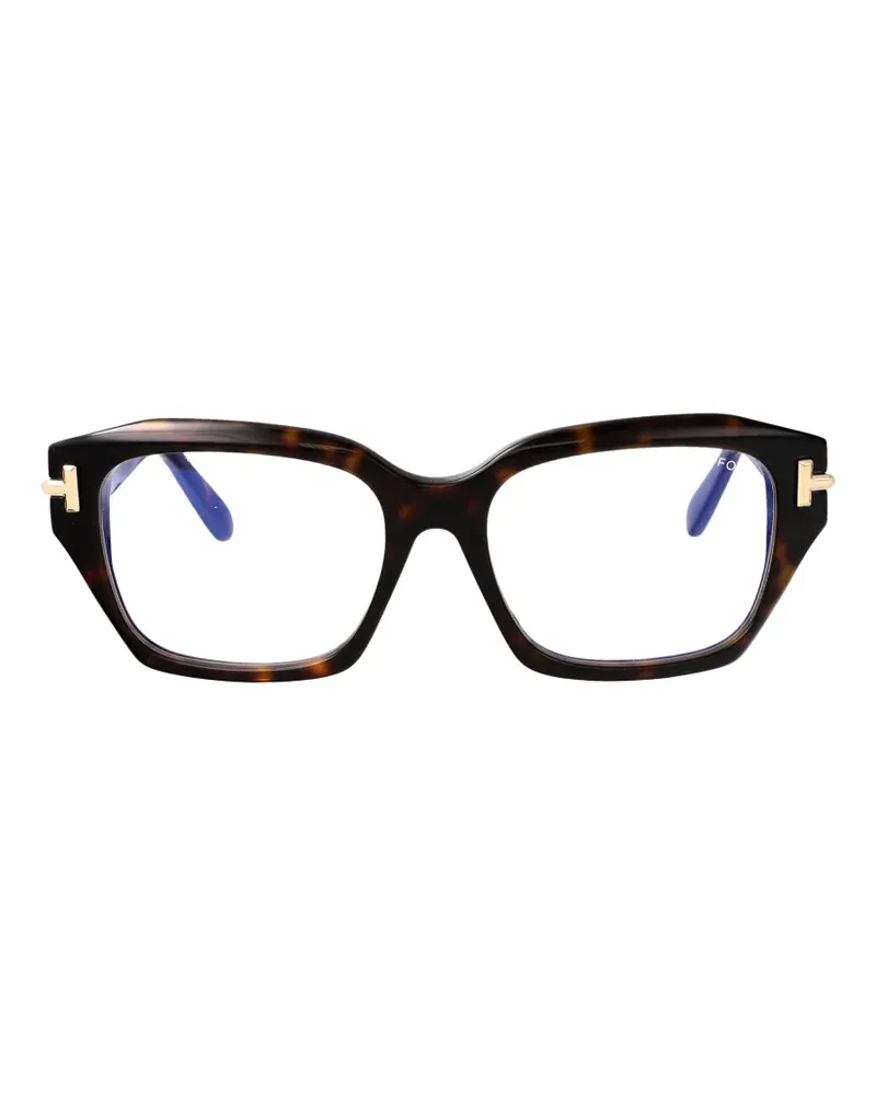 Tom Ford Brille mit eckigem Gestell - Braun Braun