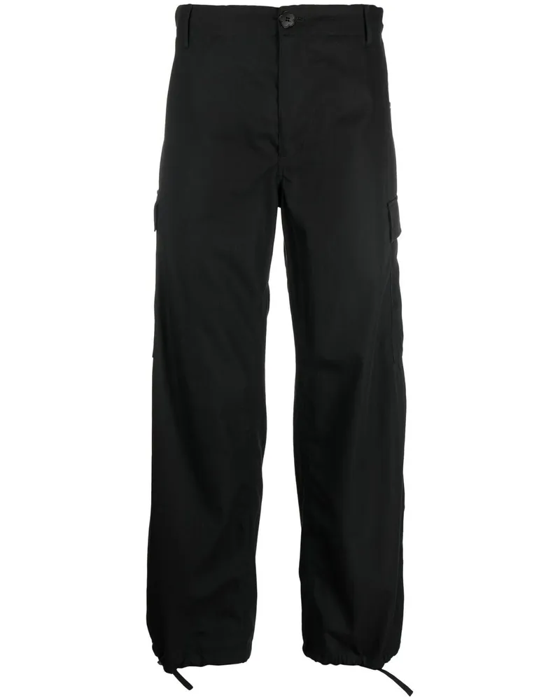 Kenzo Cargohose mit geradem Bein - Schwarz Schwarz