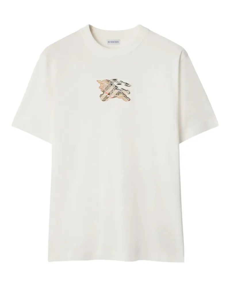 Burberry EKD T-Shirt aus Baumwolle - Weiß Weiß