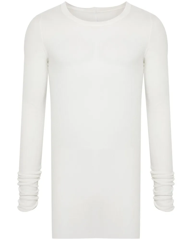 Rick Owens Rib LS T-Shirt Weiß