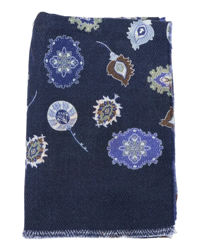 Altea Schal mit Paisleymuster - Blau Blau