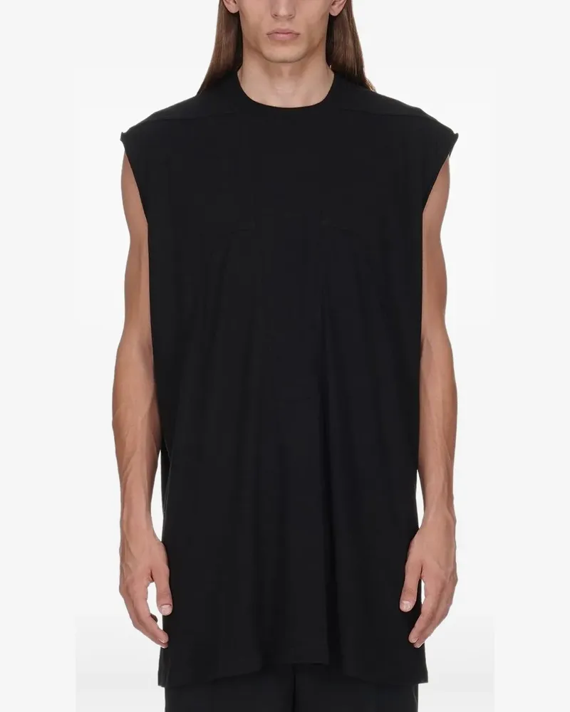 Rick Owens Splintered T-Shirt - Schwarz Schwarz