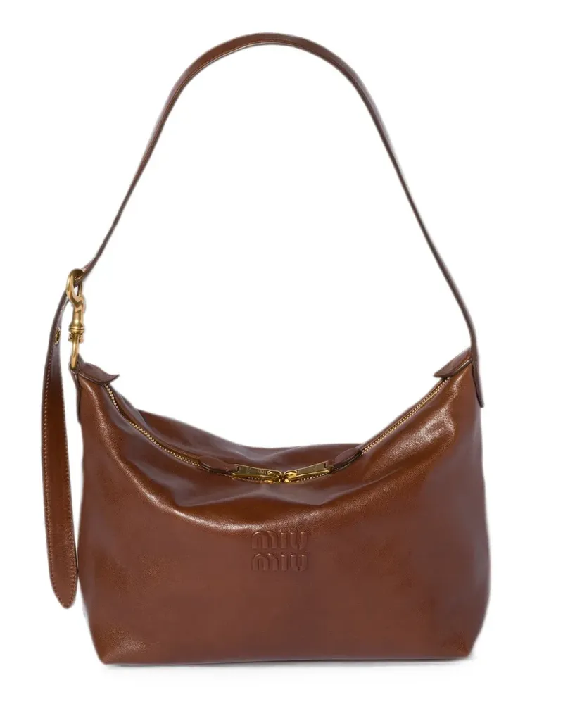 Miu Miu nappa leather bag - Braun Braun