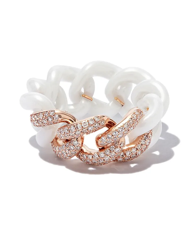 SHAY 18kt Rotgoldring mit Diamanten - ROSE GOLD CERAMIC Rose