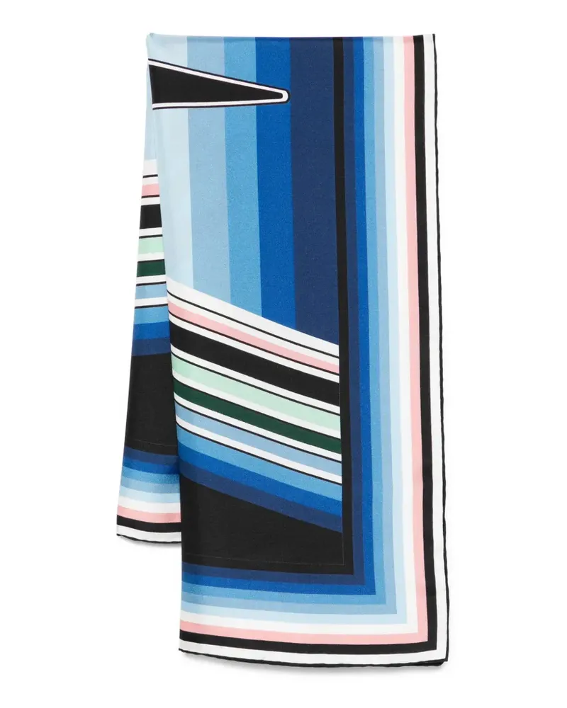 Casablanca Paris Schal aus Seide - Blau Blau