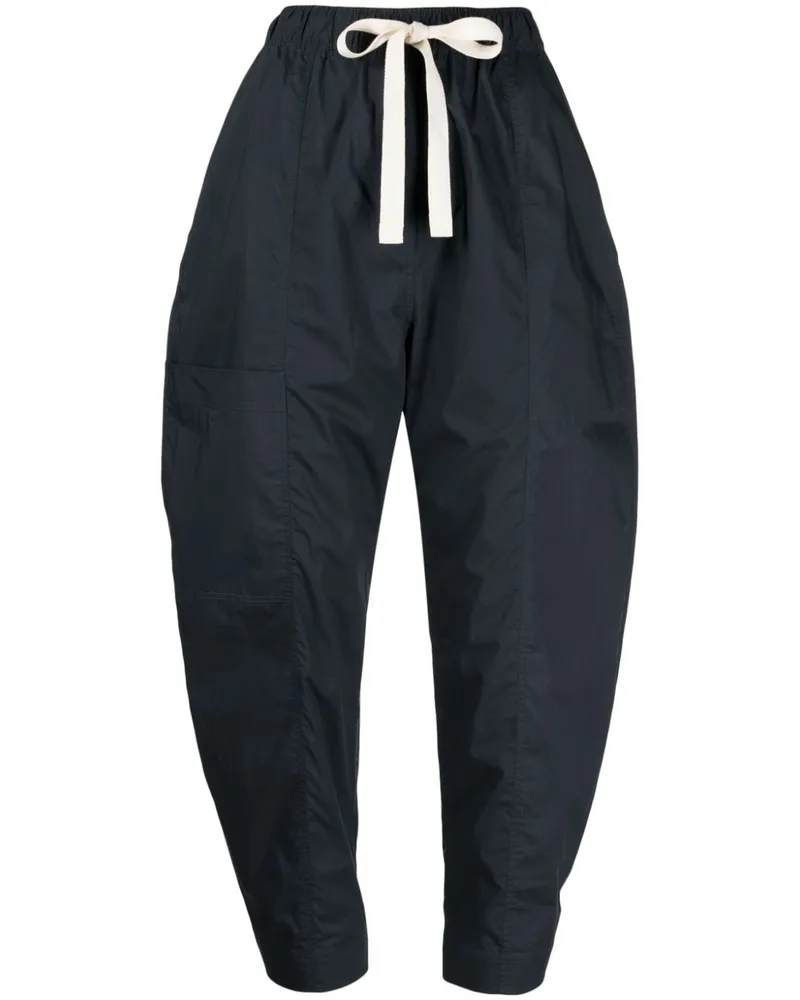 Lee Mathews Klassische Cropped-Jogginghose - Blau Blau