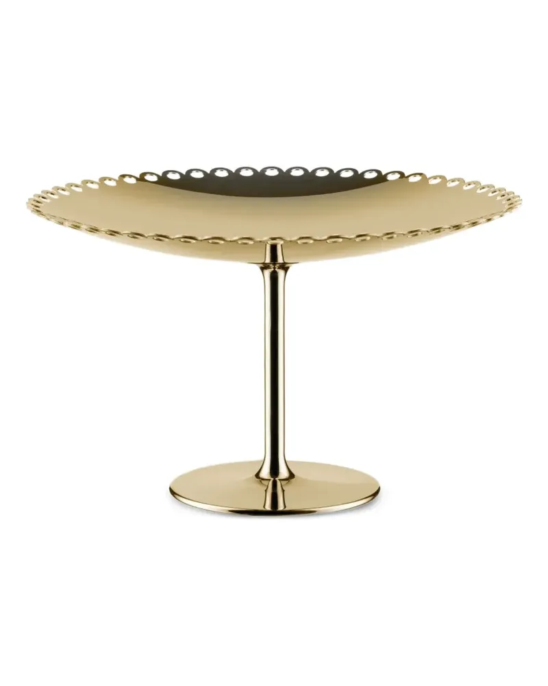 Alessi Kuchenständer mit Deko-Rand (24cm) - Gold Gold
