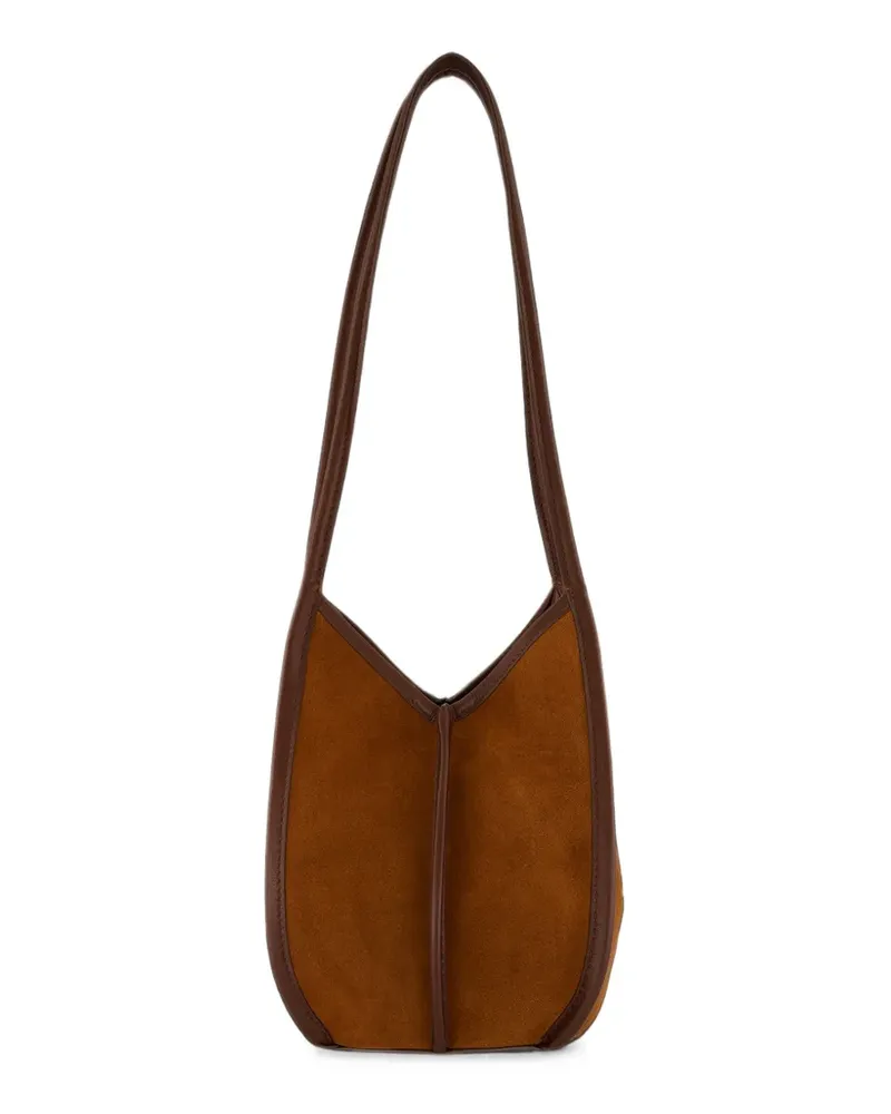 HEREU SHOULDER BAG CALELLA BUCKET SUEDE - Braun Braun