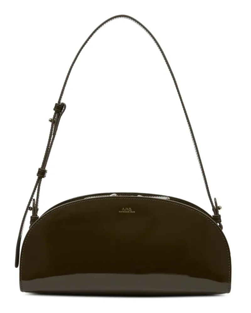 A.P.C. Demi-Lune Schultertasche - Grün Grün