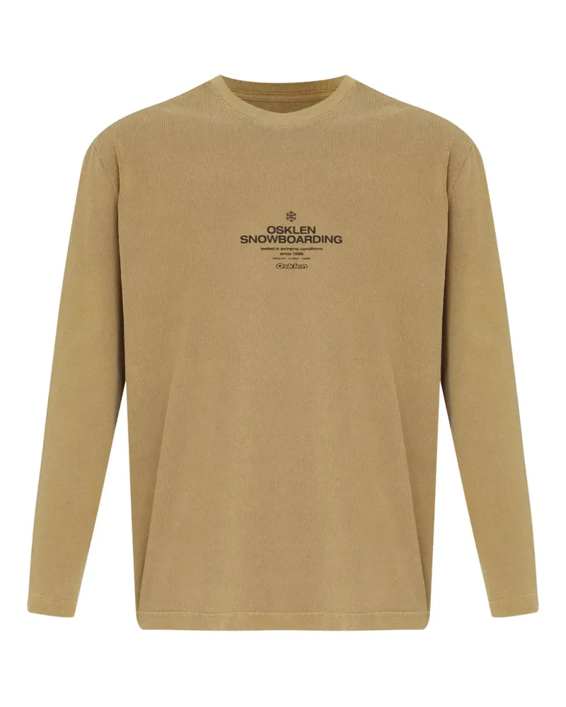 Osklen Langarmshirt mit Logo-Print - Braun Braun