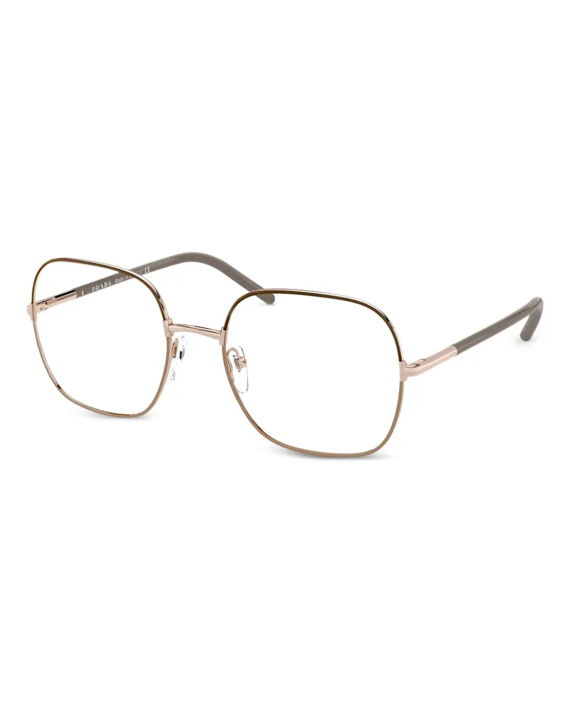 Prada Brille mit eckigem Gestell - Gold Gold