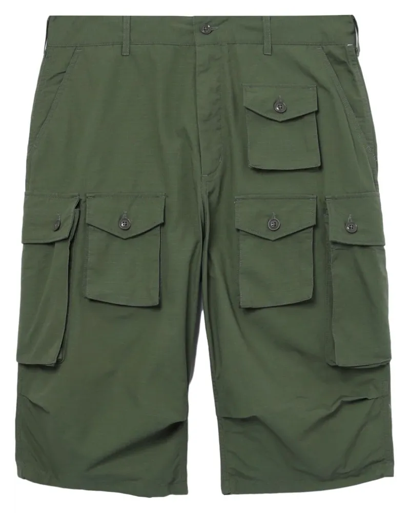 Engineered Garments Klassische Cargo-Shorts Grün