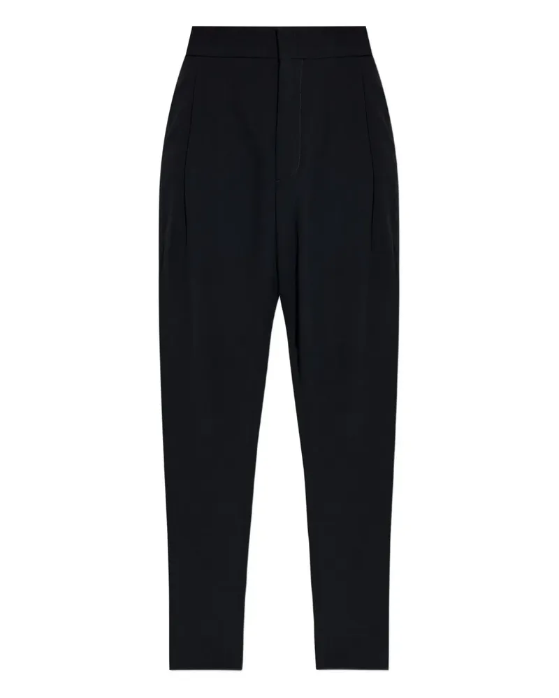Giorgio Armani Bundfaltenhose mit geradem Bein - Schwarz Schwarz