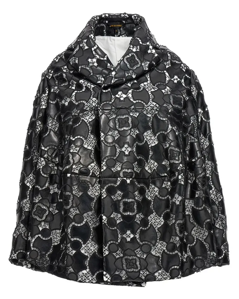 Comme des Garçons Jacke mit Spitzenapplikation - Schwarz Schwarz