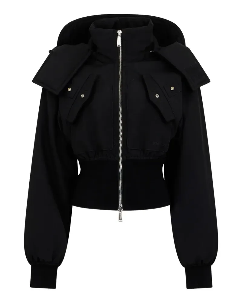 Dsquared2 military chic mini down jacket - Schwarz Schwarz