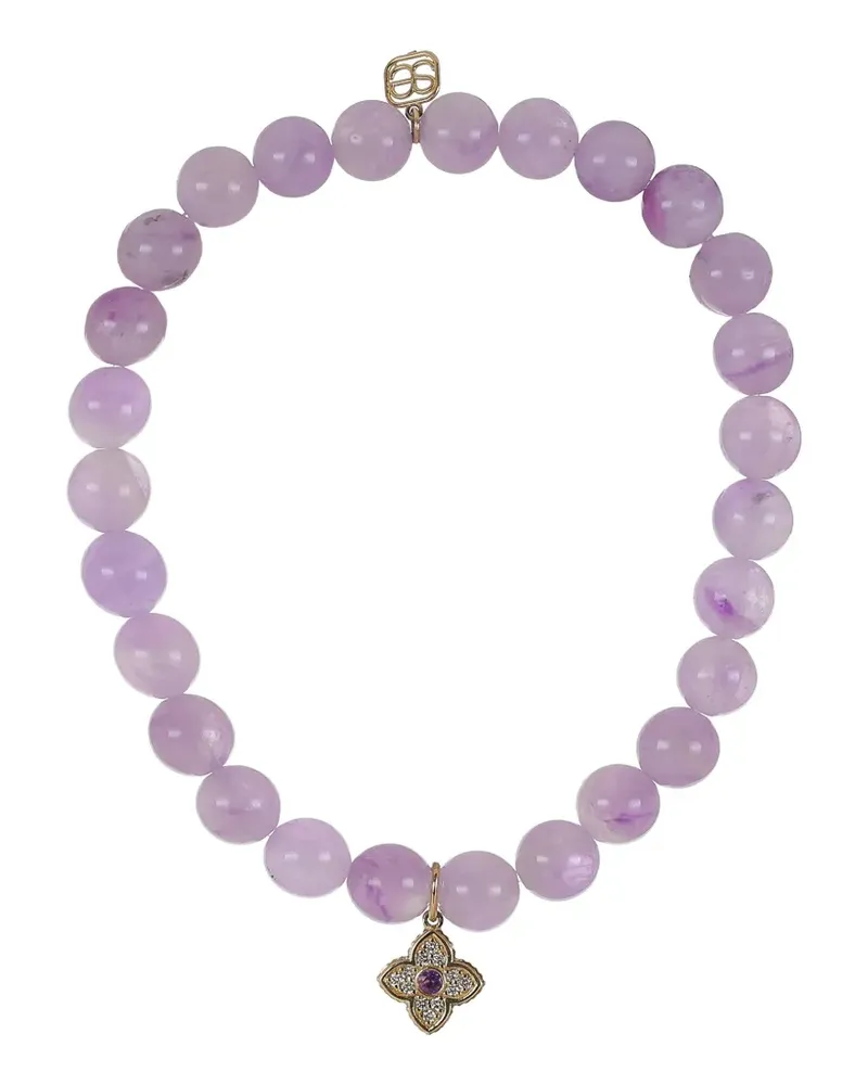 Sydney Evan Moraccan Charm amethyst and diamond bracelet - Violett Violett