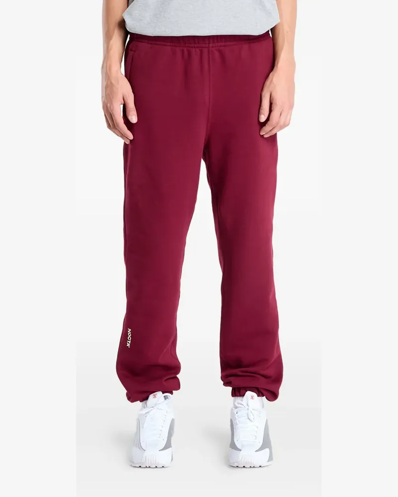 Nike Jogginghose aus Fleece mit Umschlag - Rot Rot