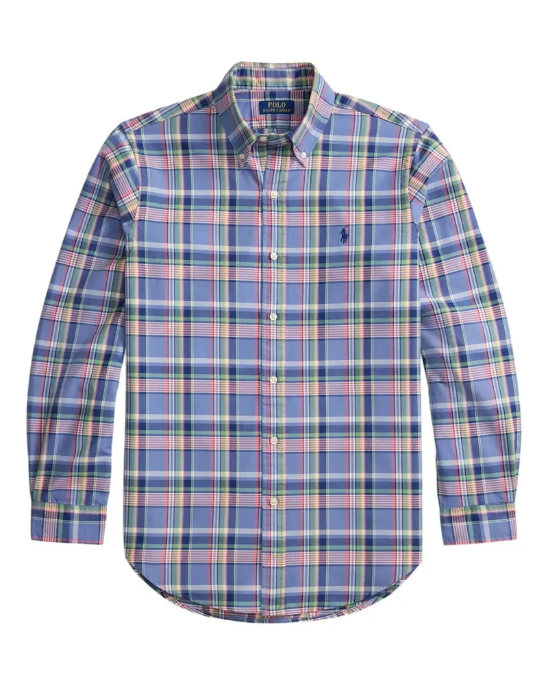 Ralph Lauren Kariertes Hemd mit langen Ärmeln - Blau Blau