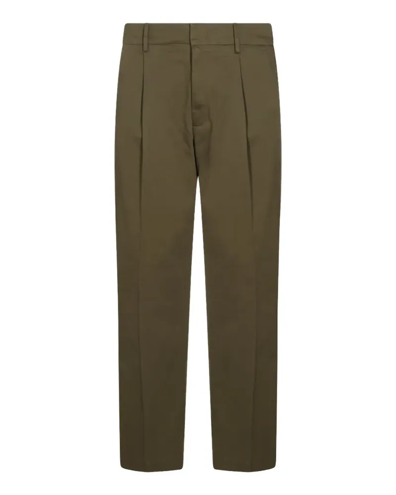 NN 07 Straight-Leg-Hose mit Falten - Grün Grün